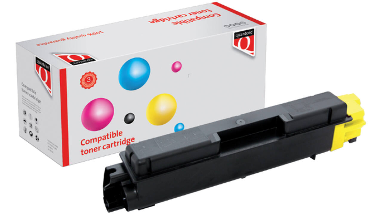 Toner Quantore alternatief tbv Kyocera TK-580Y geel