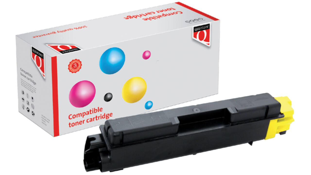 Toner Quantore alternatief tbv Kyocera TK-5140Y geel