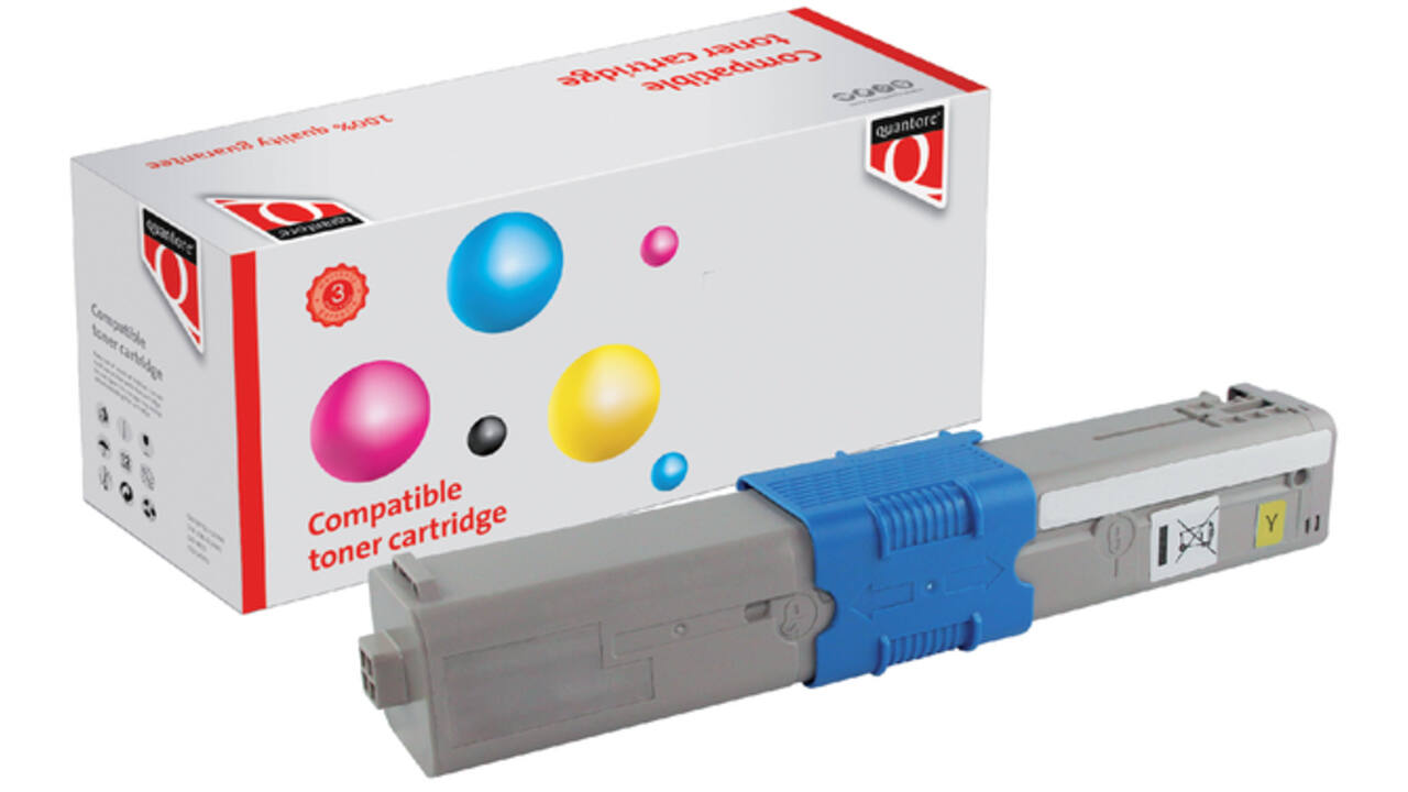 Toner Quantore alternatief tbv Oki 44973533 geel
