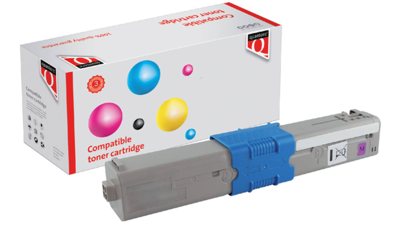 Toner Quantore alternatief tbv Oki 44973534 rood