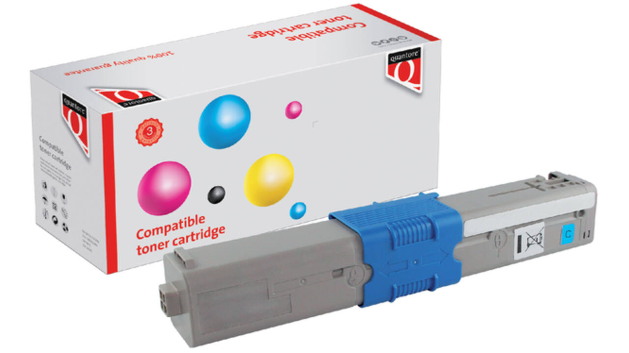 Toner Quantore alternatief tbv Oki 44973535 blauw