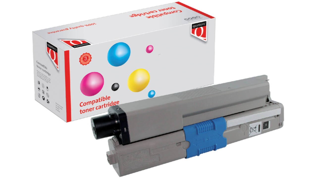 Toner Quantore alternatief tbv Oki 44973536 zwart