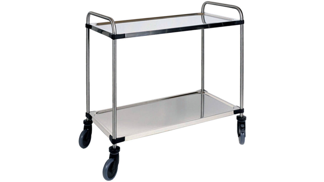 Serveerwagen met 2 plateaus 870x570x950mm