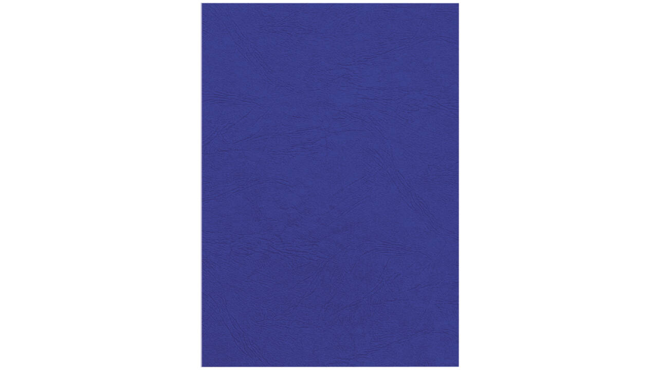 Voorblad Fellowes A4 lederlook royal blauw 25stuks