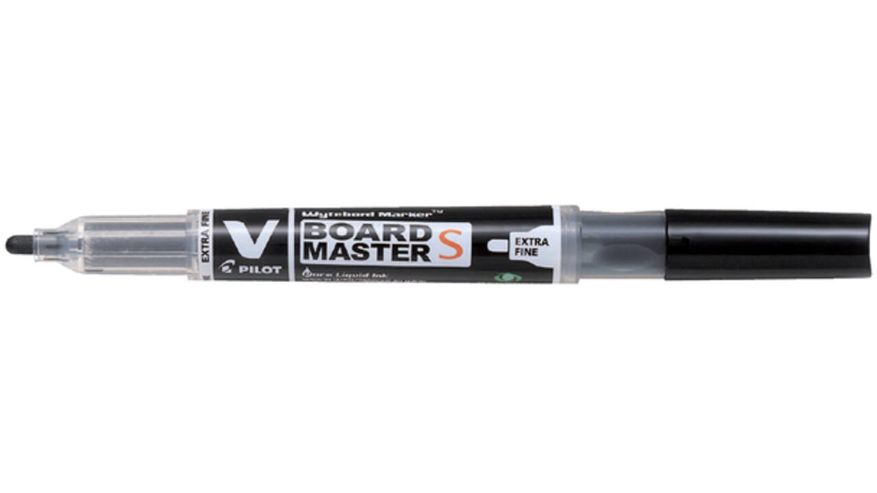 Viltstift Pilot whiteboard rond extra fijn zwart