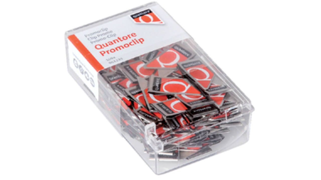 Promotieclip Quantore met logo 100 stuks