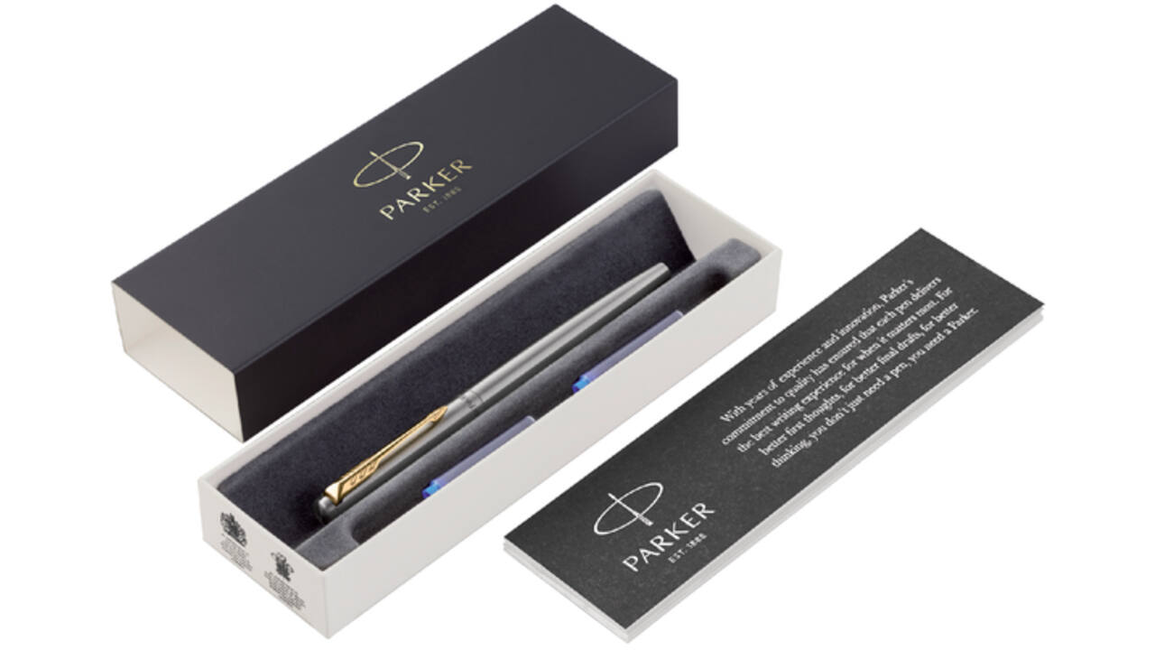 Vulpen Parker Jotter stainless steel GT medium