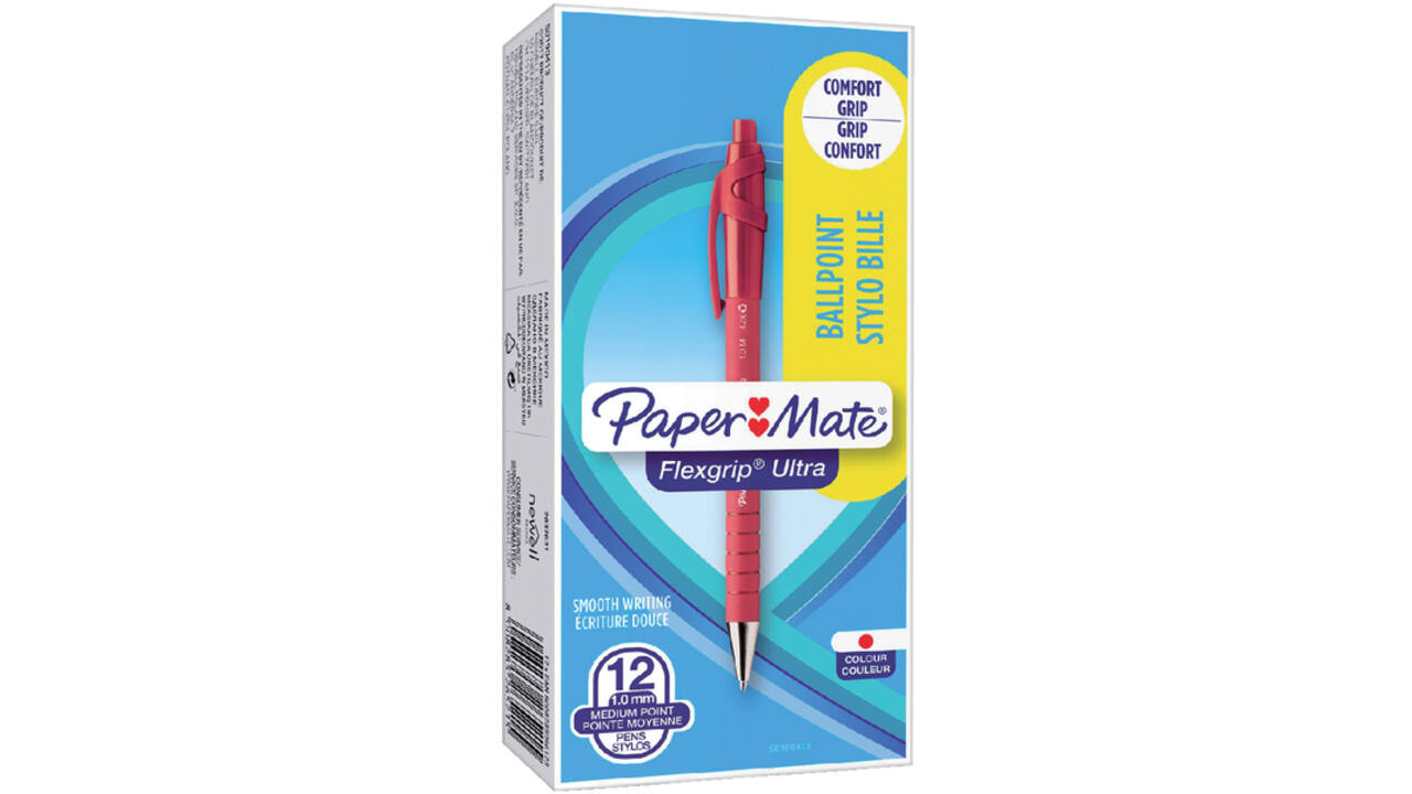 Balpen Paper Mate Flexgrip Ultra medium rood