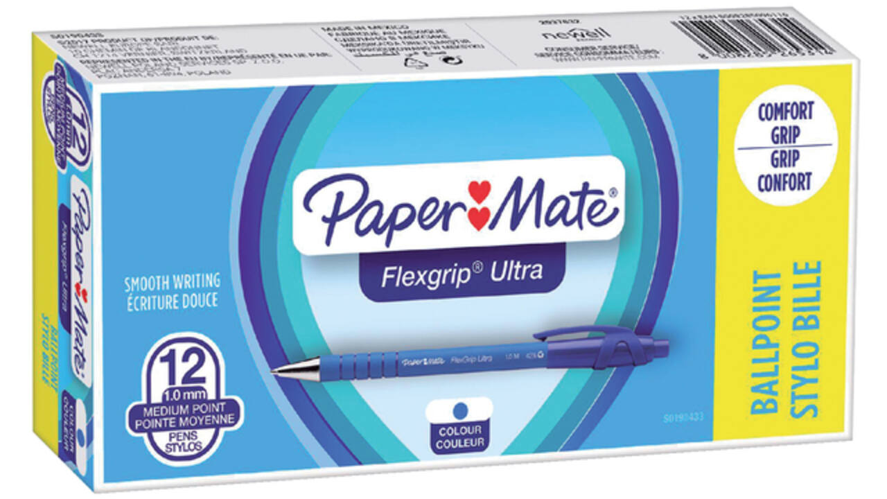 Balpen Paper Mate Flexgrip Ultra medium blauw