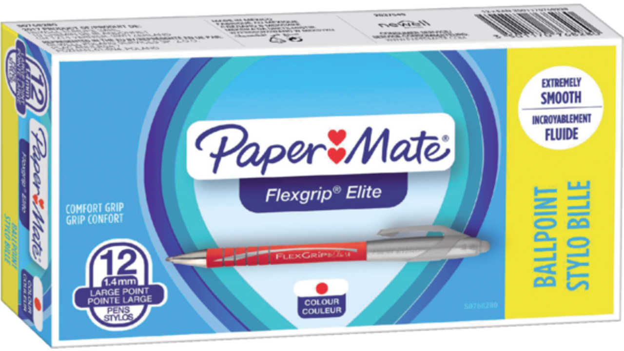 Balpen Paper Mate Flexgrip Elite breed rood