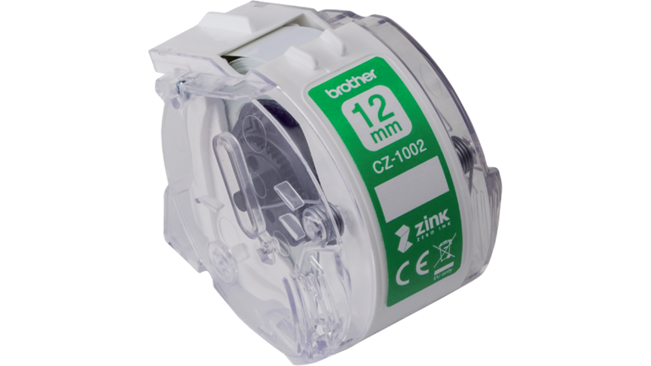 Etiket Brother CZ-1002 12mmX5m kleur opdruk