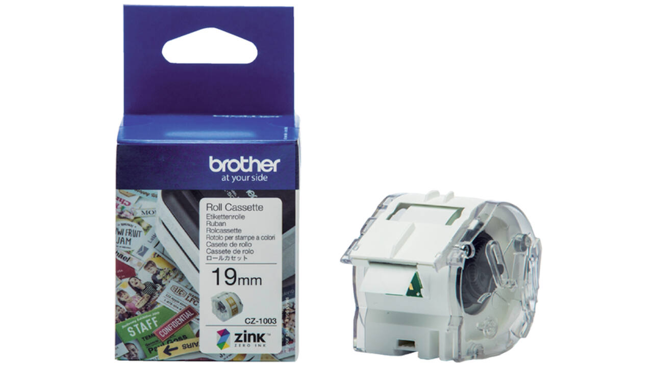 Etiket Brother CZ-1003 19mmX5m kleur opdruk