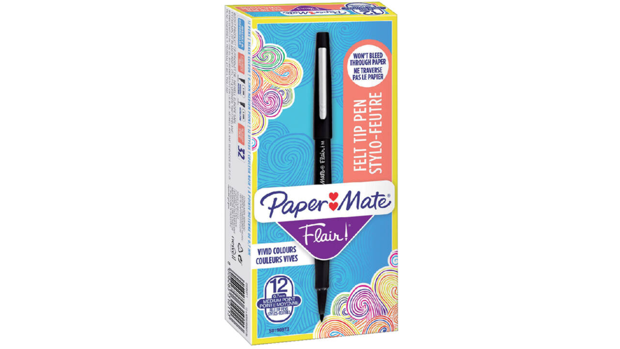 Fineliner Paper Mate Flair Original medium zwart