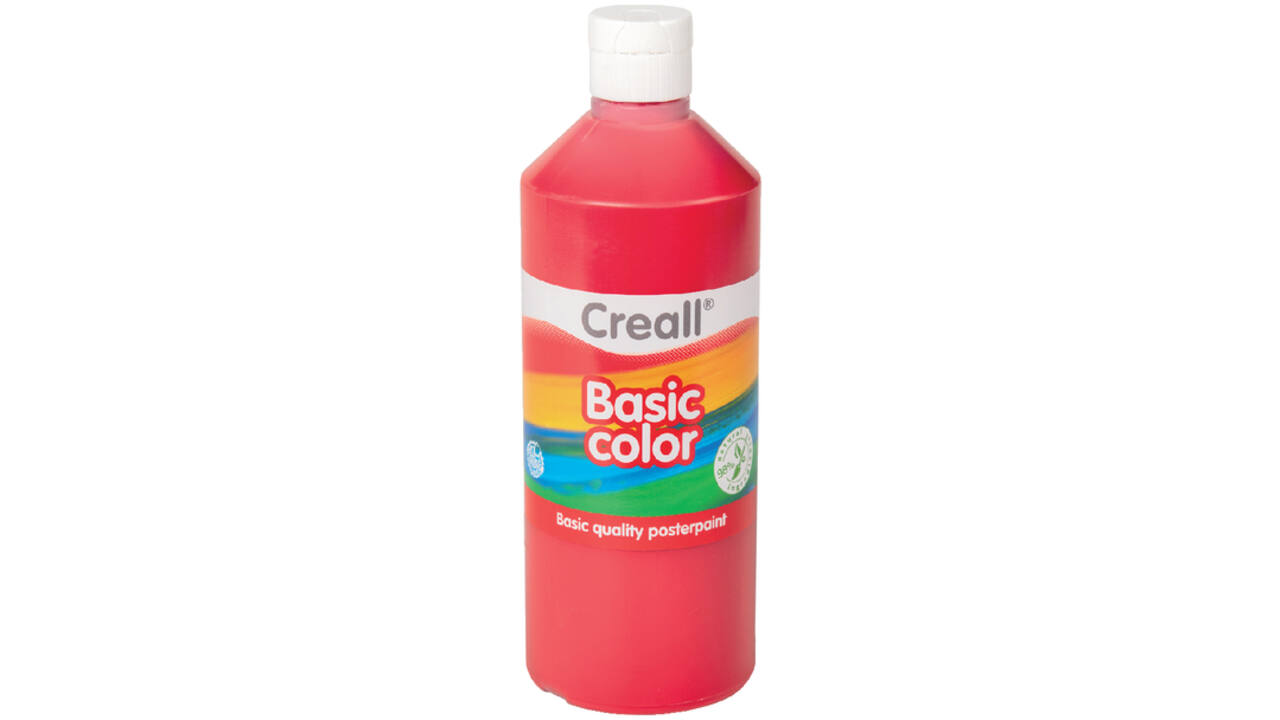 Plakkaatverf Creall basic donkerrood 500ml