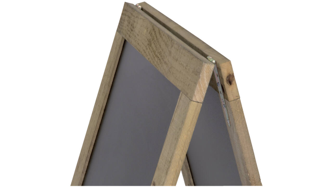 Stoepbord Securit 72x131x4cm steigerhout