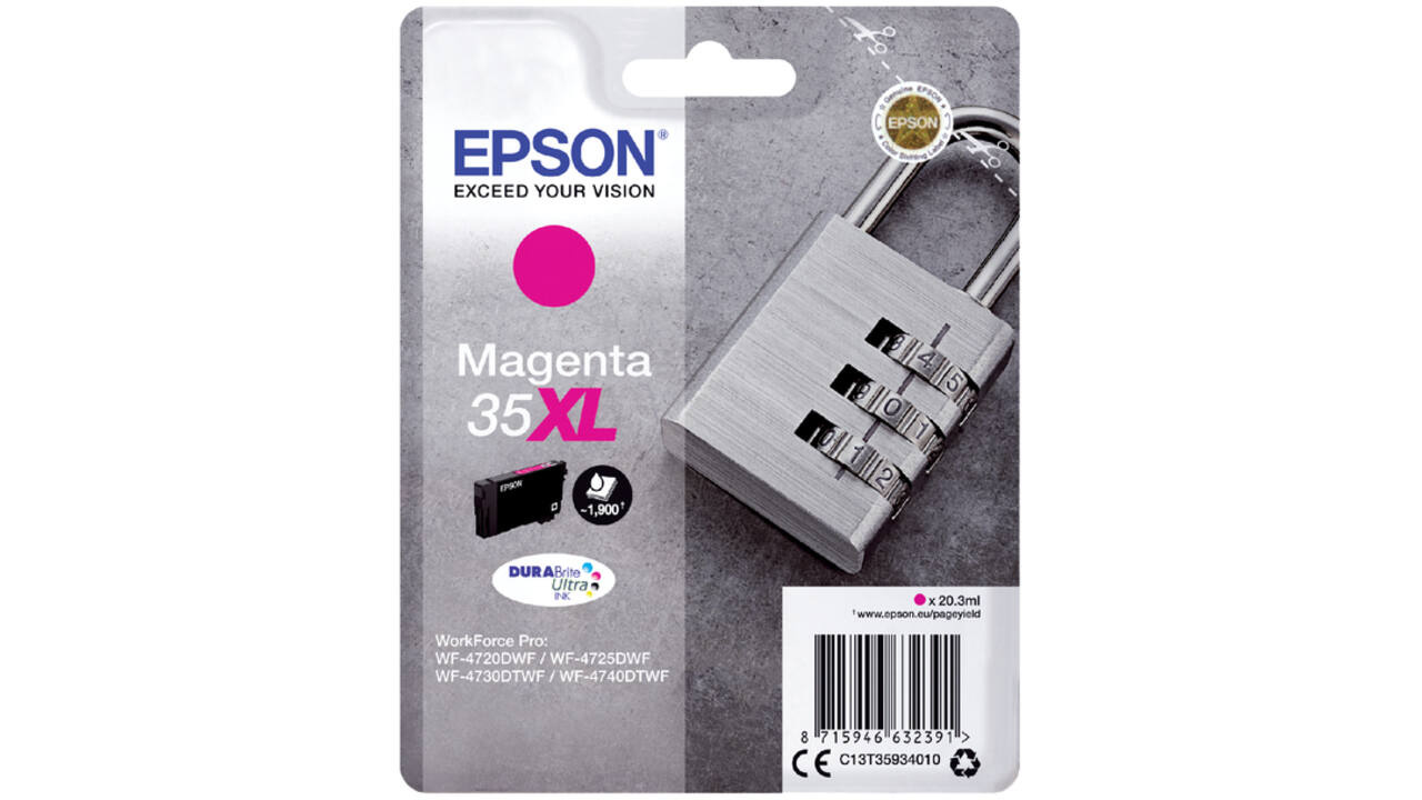 Inktcartridge Epson 35XL T3593 rood
