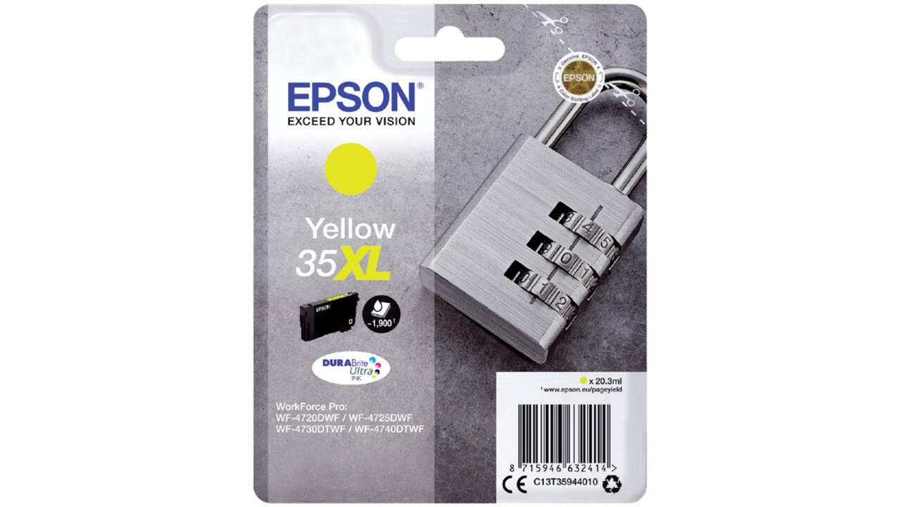 Inktcartridge Epson 35XL T3594 geel