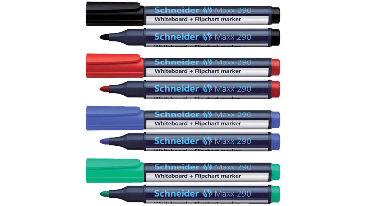 Viltstift Schneider Maxx 290 whiteboard rond 2-3mm rood