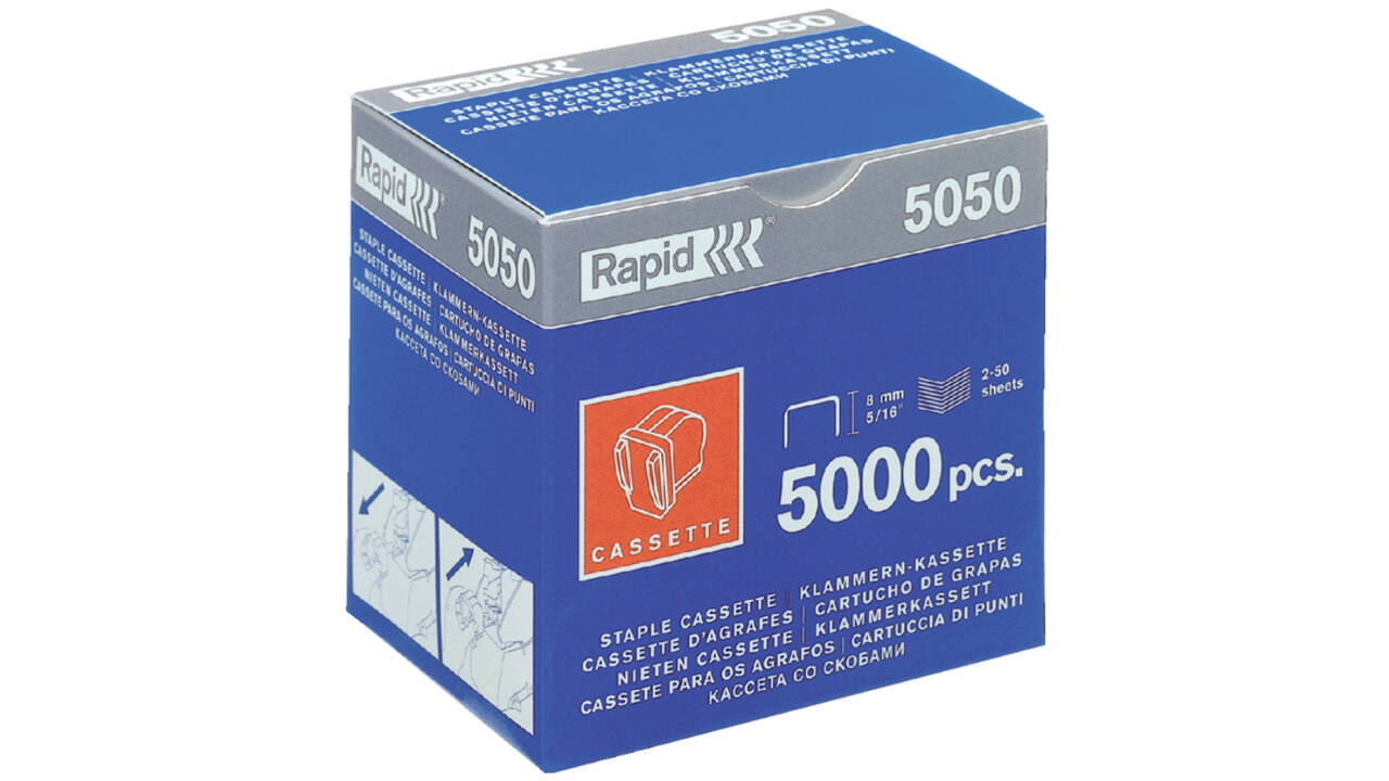 Nietcassette Rapid 5050 5000 stuks