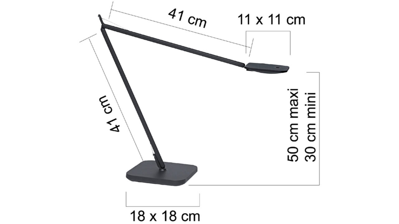 Bureaulamp Unilux Magic led zwart
