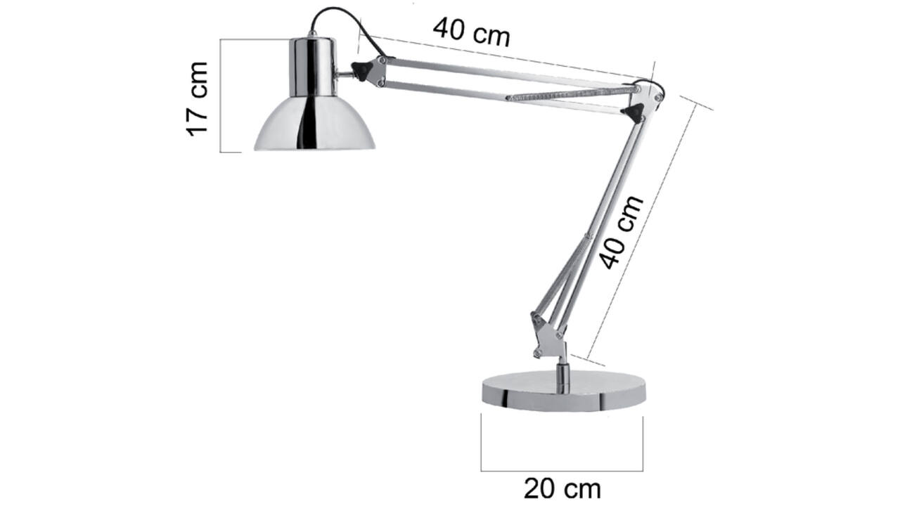 Bureaulamp Unilux Success led chroom
