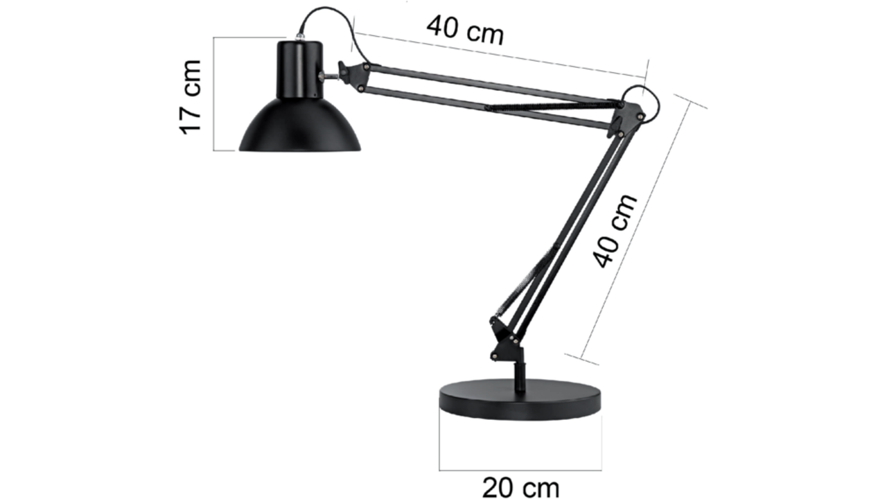 Bureaulamp Unilux Success 66 led zwart