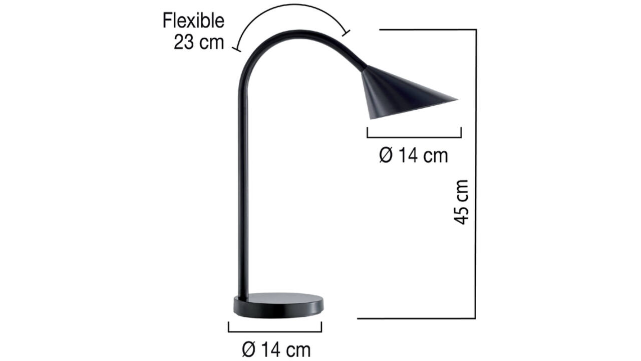 Bureaulamp Unilux Sol led zwart