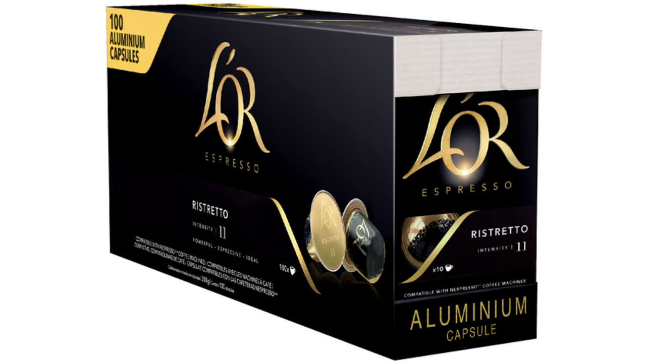 Koffiecups L'Or espresso Ristretto 100 stuks