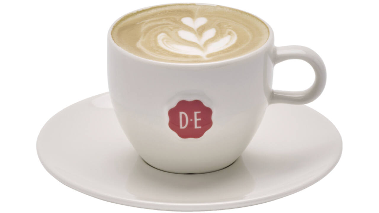 Kopje Douwe Egberts cappuccino 180ml wit