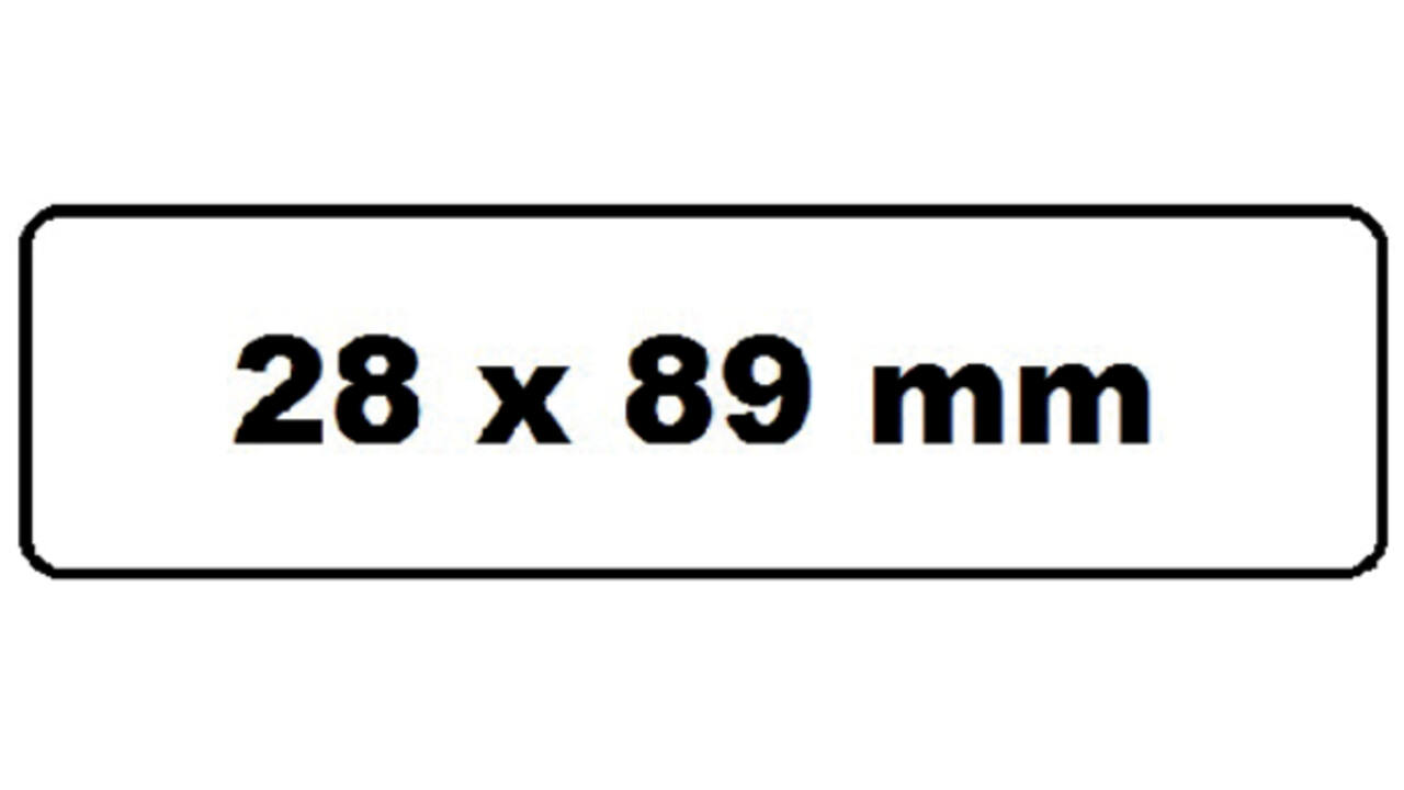 Labeletiket Quantore 99010 89x28mm adres wit