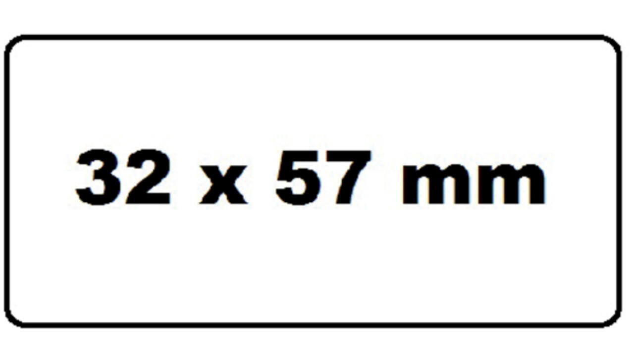 Labeletiket Quantore 11354 57mmx32mm wit