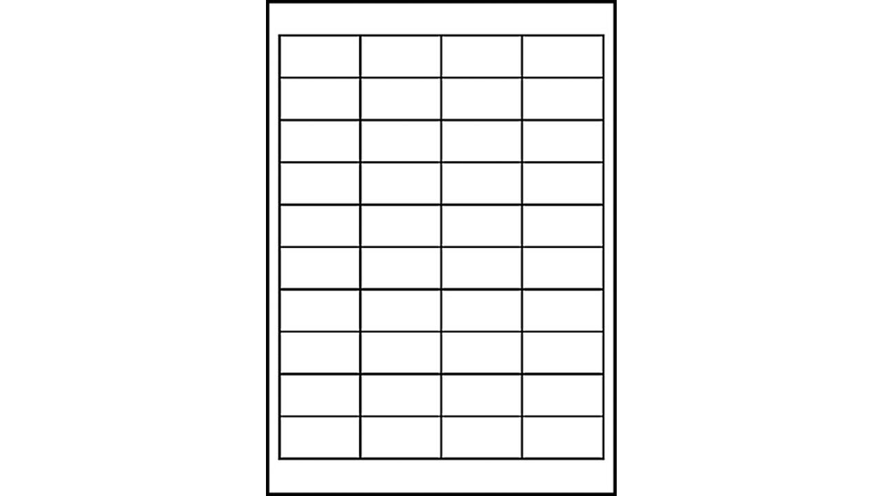 Etiket Avery Zweckform 4780 48.5x25.4mm wit 1000stuks