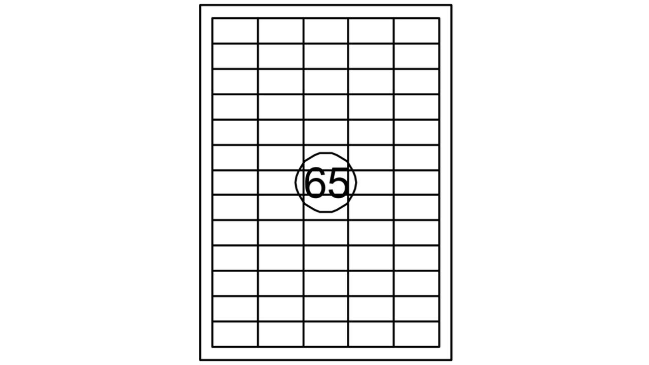 Etiket Quantore 38X21.2mm 975 stuks