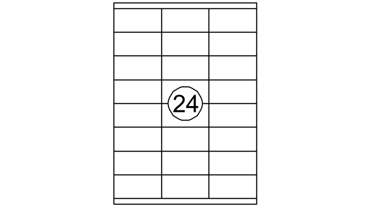 Etiket Quantore 70x35mm 2400stuks