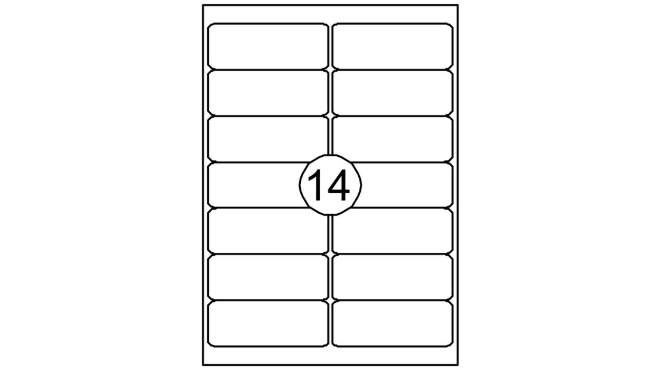 Etiket Quantore 99.1x38.1mm 1400 stuks
