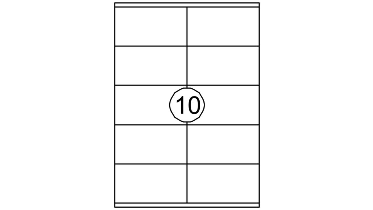 Etiket Avery DP010-100 105x58mm wit 1000Stuks