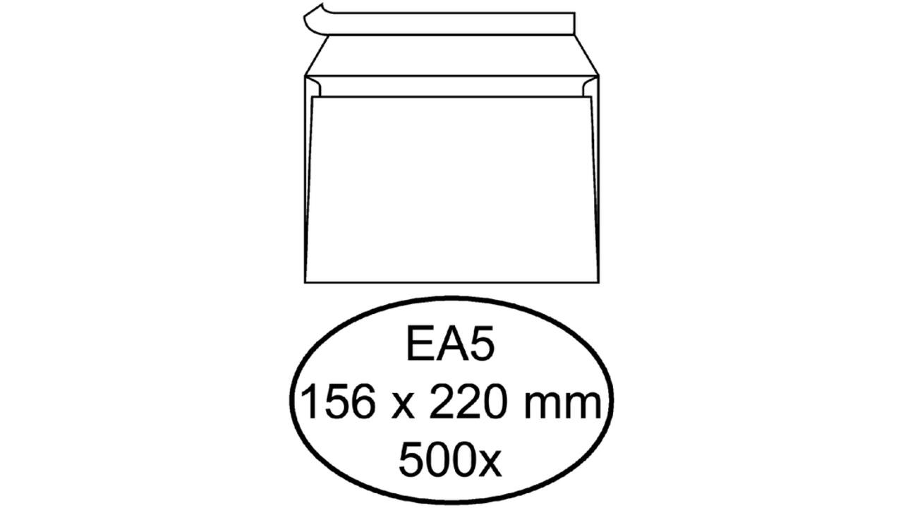 Envelop Quantore bank EA5 156x220mm zelfklevend wit 500stuks