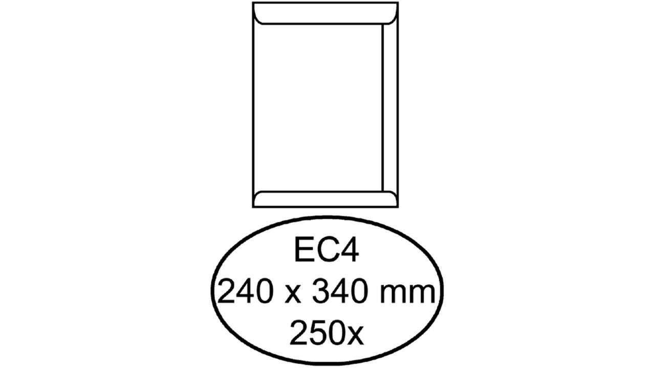 Envelop Quantore akte EC4 240x340mm wit 250stuks
