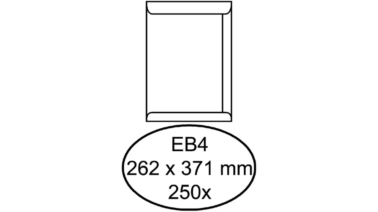 Envelop Quantore akte EB4 262x371mm wit 250stuks