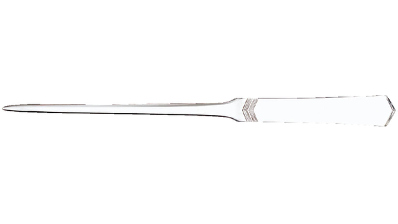 Briefopener MAULslim, vlak RVS-staal, bewerkt heft, smal lemmet van 24.5 cm blister à 1 stuk