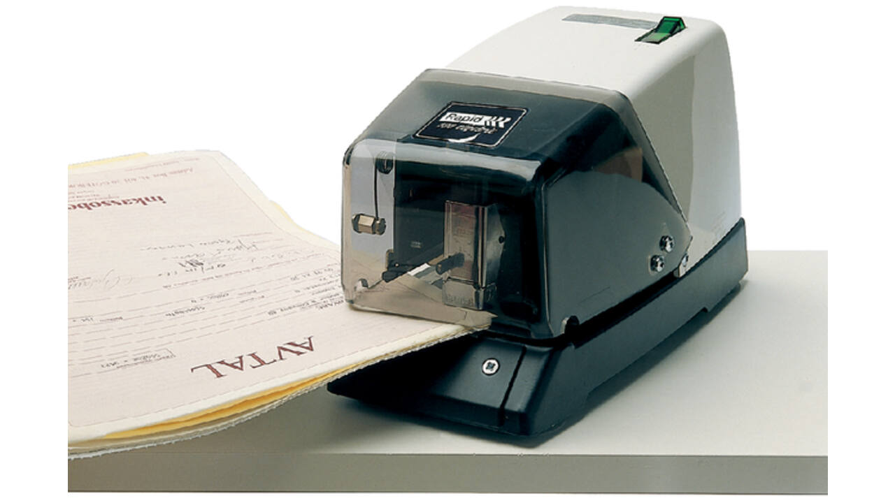 Nietmachine Rapid Classic elektrisch 100E 66/6 50 vel zwart/wit