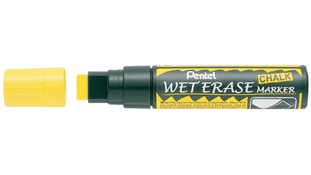 Krijtstift Pentel SMW56 8-16mm geel