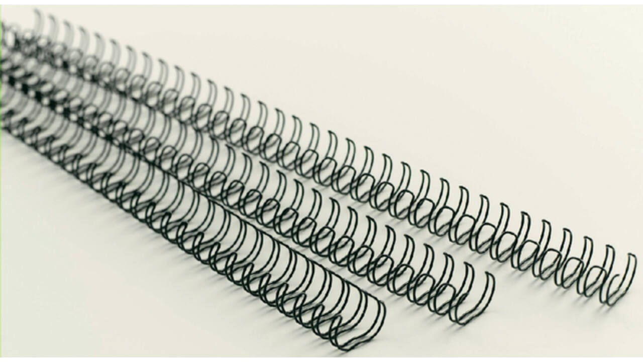 Draadrug GBC 9.5mm 34-rings A4 zilver 100stuks