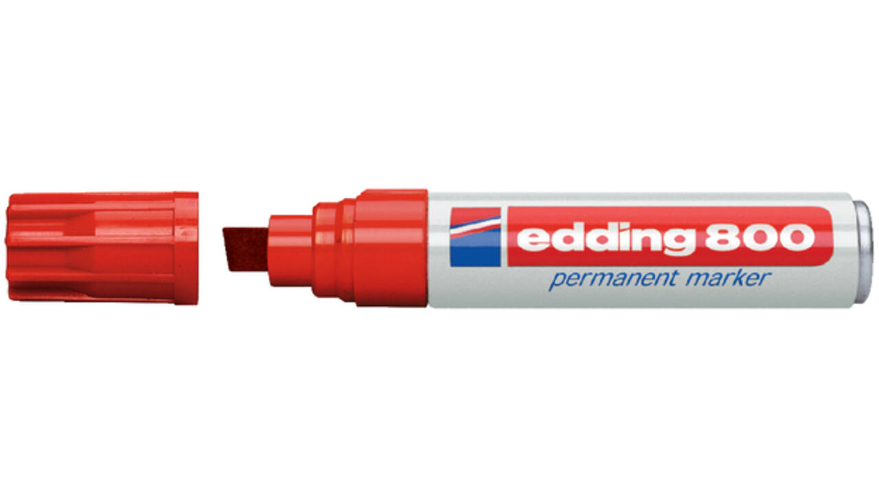 Viltstift edding 800 schuin 4-12mm rood