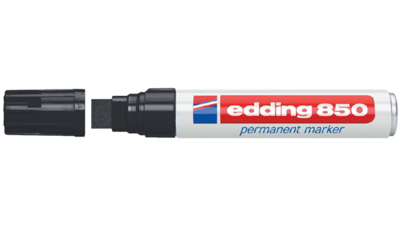 Viltstift edding 850 blok 5-16mm zwart