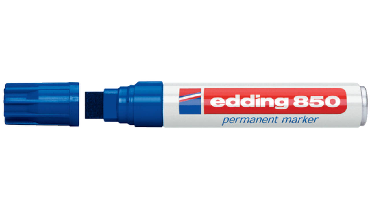 Viltstift edding 850 blok 5-16mm blauw