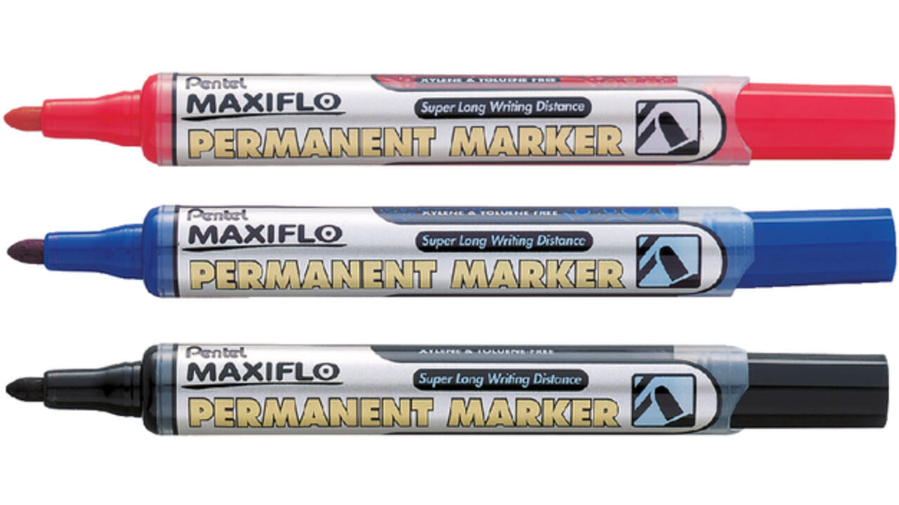 Viltstift Pentel NLF50 Maxiflo rond 1mm rood