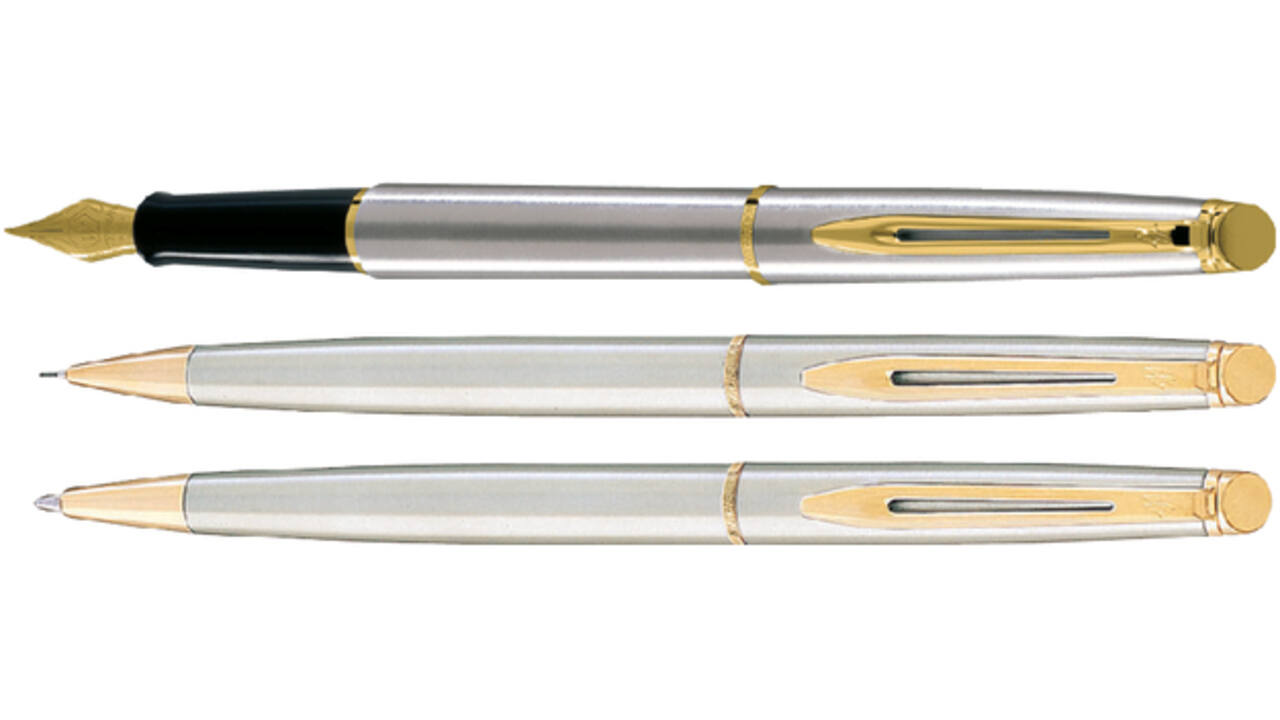 Vulpen Waterman Hémisphère stainless steel GT fijn
