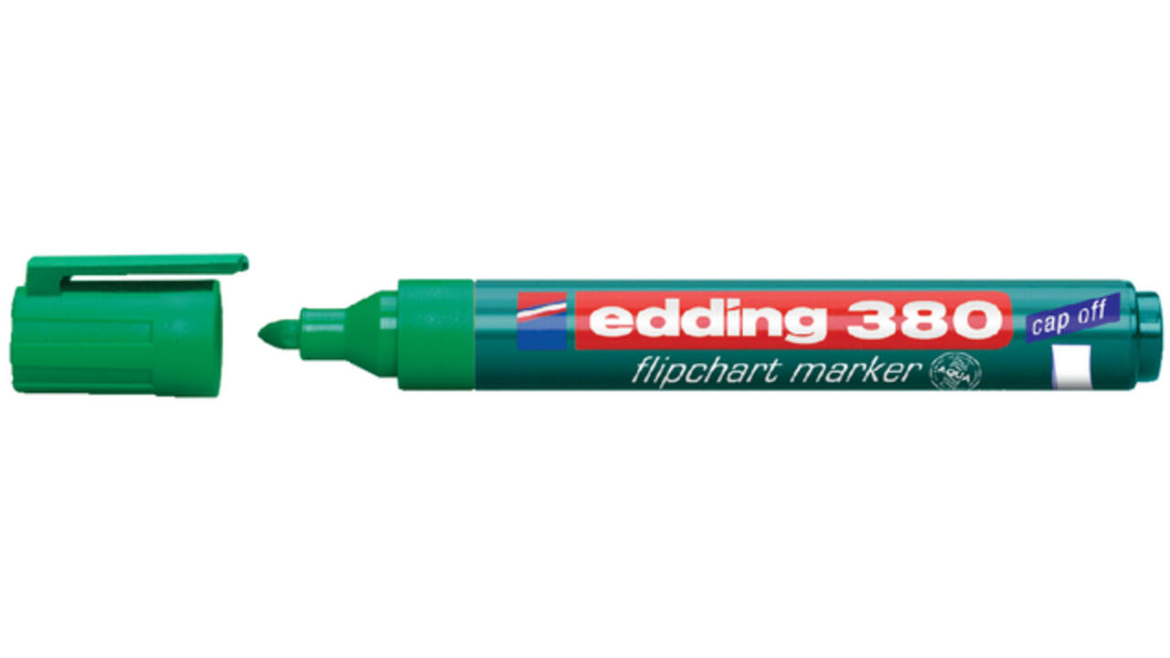 Viltstift edding 380 flipover rond 1.5-3mm groen