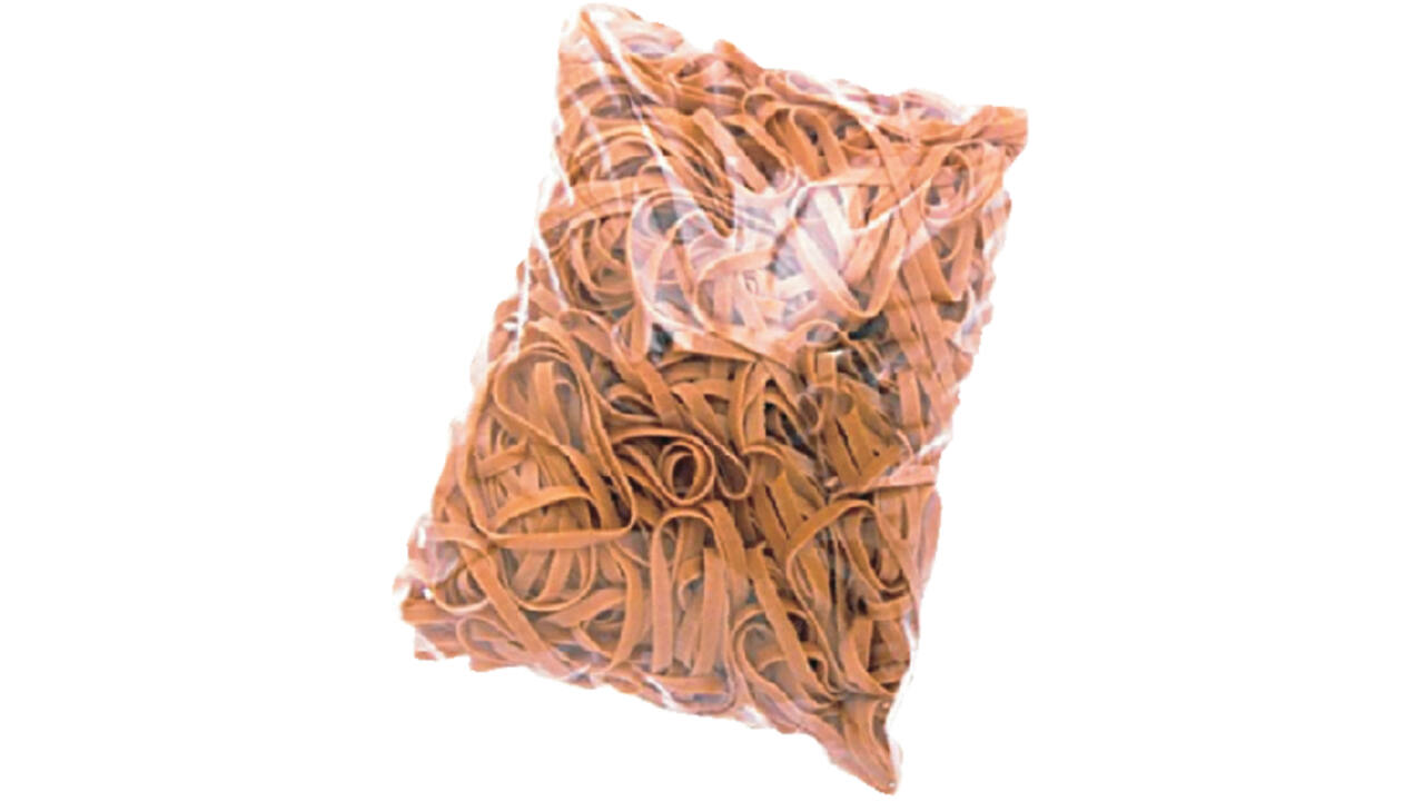 Elastiek Standard Rubber Bands 18 80x1.5mm 10kg 33300 stuks bruin